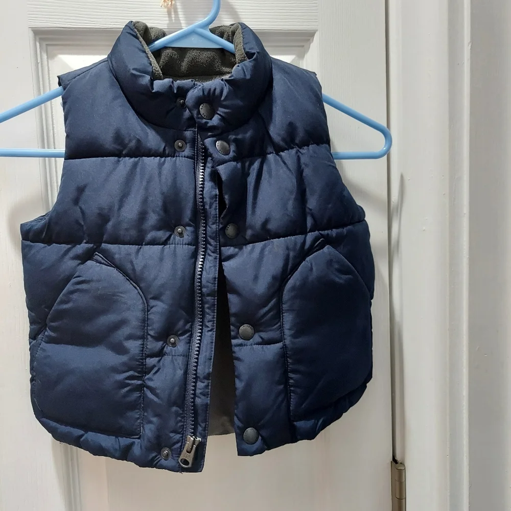 Baby gap navy Vest Zipper Size 2 years